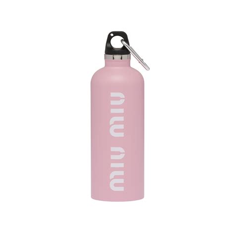 miu miu pink water bottle